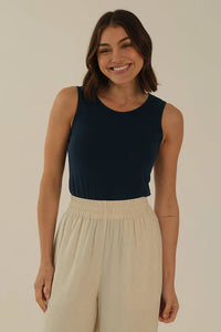 Thumbnail for Organic Bamboo Bobby Maternity Singlet Tank Top from Bamboo Body maternity store australia