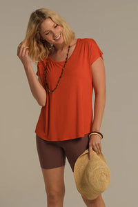 Thumbnail for Organic Bamboo Eadie Maternity Top Top from Bamboo Body maternity store australia