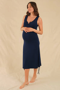 Organic Bamboo Henley Maternity Tank Dress Dress from Bamboo Body maternity store australia