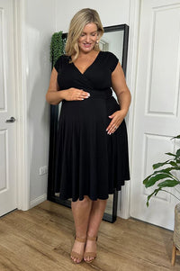 Thumbnail for Organic Bamboo Maternity Wrap Dress Dress from Bamboo Body maternity store australia