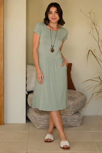 Organic Bamboo Beth Maternity Dress Dress from Bamboo Body maternity store australia